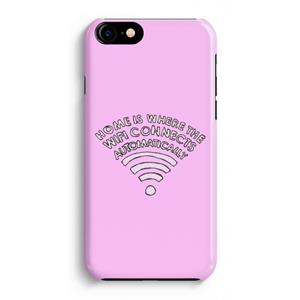 CaseCompany Home Is Where The Wifi Is: iPhone 8 Volledig Geprint Hoesje