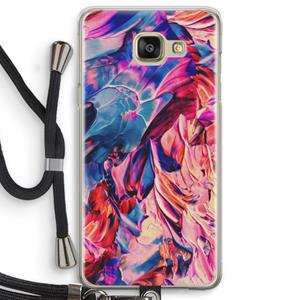 CaseCompany Pink Orchard: Samsung Galaxy A5 (2016) Transparant Hoesje met koord