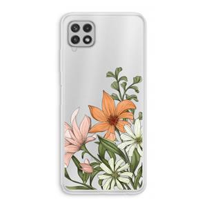 CaseCompany Floral bouquet: Samsung Galaxy A22 4G Transparant Hoesje