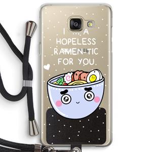 CaseCompany I'm A Hopeless Ramen-Tic For You: Samsung Galaxy A5 (2016) Transparant Hoesje met koord