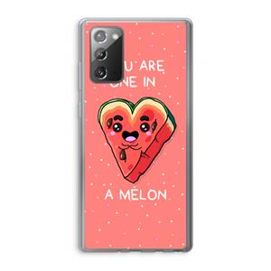 CaseCompany One In A Melon: Samsung Galaxy Note 20 / Note 20 5G Transparant Hoesje