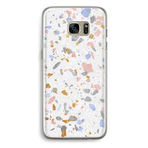 CaseCompany Terrazzo N°8: Samsung Galaxy S7 Edge Transparant Hoesje