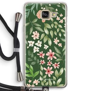 CaseCompany Botanical green sweet flower heaven: Samsung Galaxy A5 (2016) Transparant Hoesje met koord