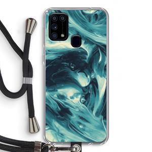 CaseCompany Dreaming About Whales: Samsung Galaxy M31 Transparant Hoesje met koord