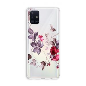CaseCompany Mooie bloemen: Galaxy A51 4G Transparant Hoesje