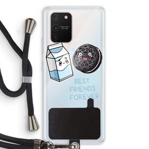 CaseCompany Best Friend Forever: Samsung Galaxy S10 Lite Transparant Hoesje met koord