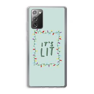 CaseCompany It's Lit: Samsung Galaxy Note 20 / Note 20 5G Transparant Hoesje