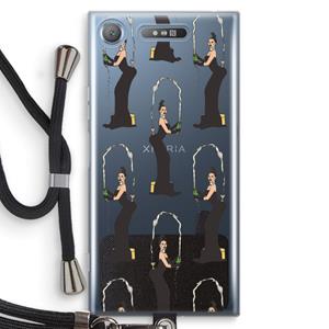 CaseCompany Pop Some Kim: Sony Xperia XZ1 Transparant Hoesje met koord