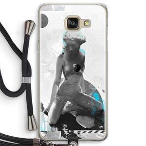 CaseCompany I will not feel a thing: Samsung Galaxy A5 (2016) Transparant Hoesje met koord