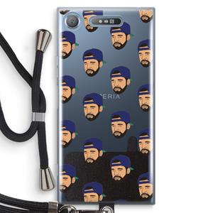 CaseCompany Drake Away: Sony Xperia XZ1 Transparant Hoesje met koord