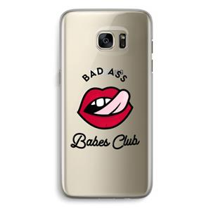 CaseCompany Badass Babes Club: Samsung Galaxy S7 Edge Transparant Hoesje