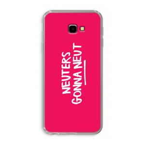 CaseCompany Neuters (roze): Samsung Galaxy J4 Plus Transparant Hoesje