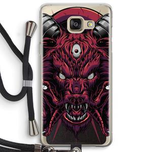 CaseCompany Hell Hound and Serpents: Samsung Galaxy A5 (2016) Transparant Hoesje met koord