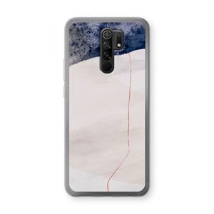 CaseCompany Stone White: Xiaomi Redmi 9 Transparant Hoesje