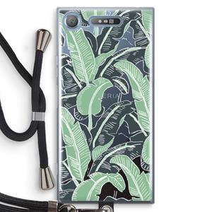 CaseCompany This Sh*t Is Bananas: Sony Xperia XZ1 Transparant Hoesje met koord