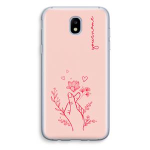 CaseCompany Giving Flowers: Samsung Galaxy J5 (2017) Transparant Hoesje