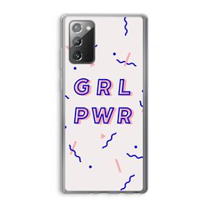CaseCompany GRL PWR: Samsung Galaxy Note 20 / Note 20 5G Transparant Hoesje