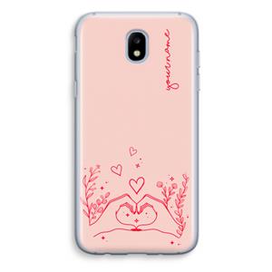 CaseCompany Love is in the air: Samsung Galaxy J5 (2017) Transparant Hoesje