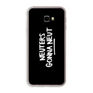 CaseCompany Neuters (zwart): Samsung Galaxy J4 Plus Transparant Hoesje