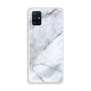 CaseCompany Witte marmer: Galaxy A51 4G Transparant Hoesje