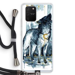 CaseCompany Bleeding Soul: Samsung Galaxy S10 Lite Transparant Hoesje met koord