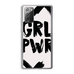 CaseCompany Girl Power #2: Samsung Galaxy Note 20 / Note 20 5G Transparant Hoesje