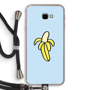 CaseCompany Banana: Samsung Galaxy J4 Plus Transparant Hoesje met koord