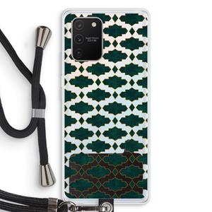 CaseCompany Moroccan tiles: Samsung Galaxy S10 Lite Transparant Hoesje met koord