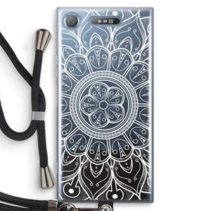 CaseCompany Roses Are Red: Sony Xperia XZ1 Transparant Hoesje met koord