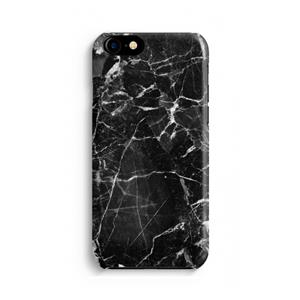 CaseCompany Zwart Marmer 2: Volledig geprint iPhone SE 2020 Hoesje