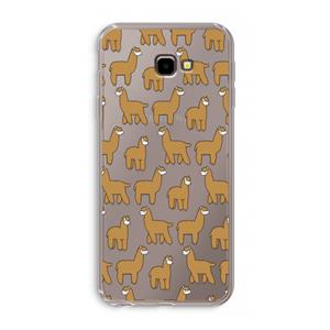 CaseCompany Alpacas: Samsung Galaxy J4 Plus Transparant Hoesje