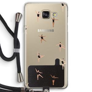 CaseCompany Dancing #1: Samsung Galaxy A5 (2016) Transparant Hoesje met koord