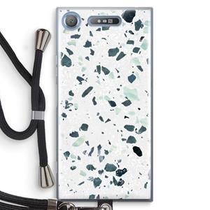 CaseCompany Terrazzo N°2: Sony Xperia XZ1 Transparant Hoesje met koord