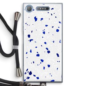 CaseCompany Terrazzo N°5: Sony Xperia XZ1 Transparant Hoesje met koord