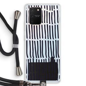CaseCompany Moroccan stripes: Samsung Galaxy S10 Lite Transparant Hoesje met koord