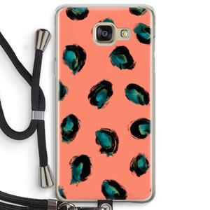 CaseCompany Pink Cheetah: Samsung Galaxy A5 (2016) Transparant Hoesje met koord