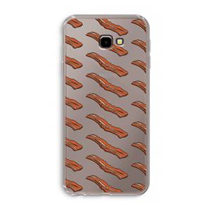 CaseCompany Bacon to my eggs #2: Samsung Galaxy J4 Plus Transparant Hoesje
