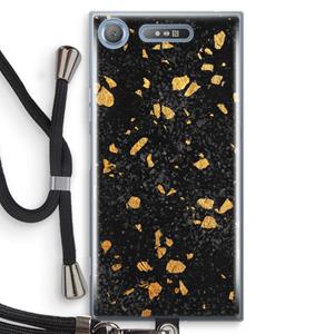 CaseCompany Terrazzo N°7: Sony Xperia XZ1 Transparant Hoesje met koord