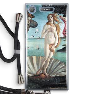 CaseCompany Birth Of Venus: Sony Xperia XZ1 Transparant Hoesje met koord