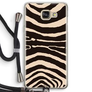 CaseCompany Arizona Zebra: Samsung Galaxy A5 (2016) Transparant Hoesje met koord