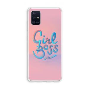 CaseCompany Girl boss: Galaxy A51 4G Transparant Hoesje