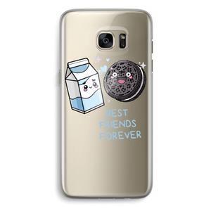 CaseCompany Best Friend Forever: Samsung Galaxy S7 Edge Transparant Hoesje