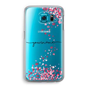 CaseCompany Hartjes en kusjes: Samsung Galaxy S6 Transparant Hoesje