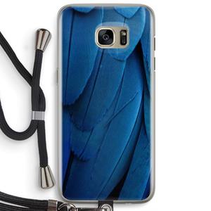 CaseCompany Pauw: Samsung Galaxy S7 Edge Transparant Hoesje met koord