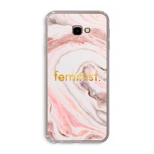 CaseCompany Feminist: Samsung Galaxy J4 Plus Transparant Hoesje