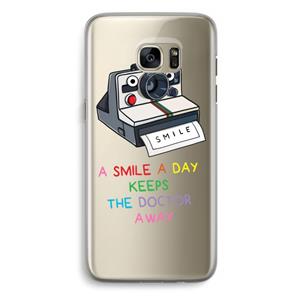 CaseCompany Smile: Samsung Galaxy S7 Edge Transparant Hoesje