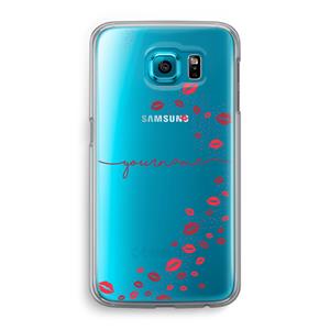 CaseCompany Kusjes: Samsung Galaxy S6 Transparant Hoesje