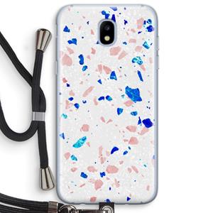 CaseCompany Terrazzo N°6: Samsung Galaxy J5 (2017) Transparant Hoesje met koord