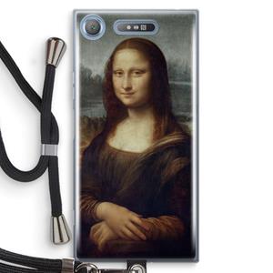 CaseCompany Mona Lisa: Sony Xperia XZ1 Transparant Hoesje met koord