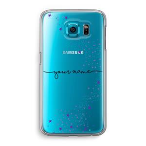 CaseCompany Sterren: Samsung Galaxy S6 Transparant Hoesje